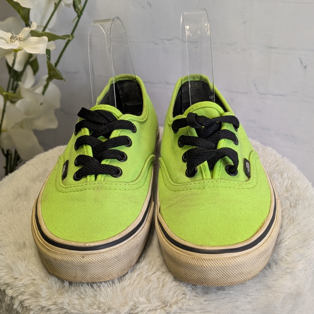 Green and Black Unisex Vans